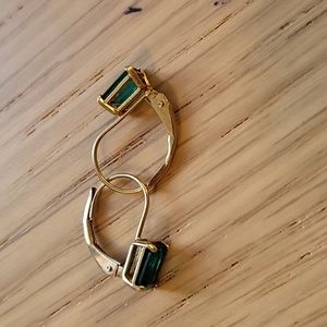 10k Emerald earrings